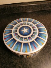 Scatolina Portagioie in porcellana Richard Ginori decoro Stelle, Angeli, Candele