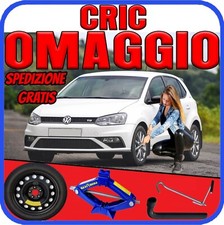 Ruotino Di Scorta 5Fori Misura 15 Per Vw Volkswagen Polo Con Kit Cric + Chiave p