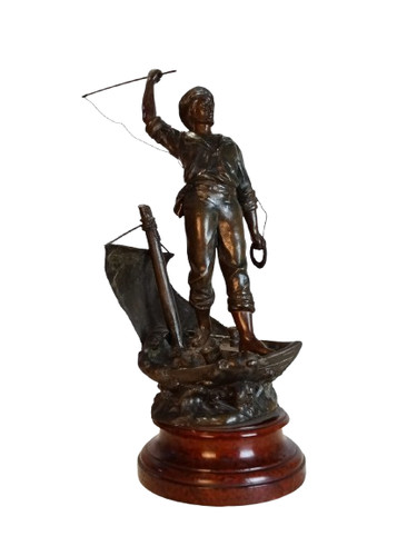 Statua antimonio pescatore - , su