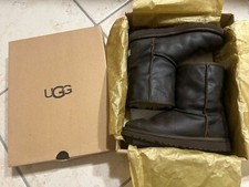 UGG K CLASSIC Short Leather 1006032K K/Che Brown/Marrone Perfette con Scatola-33