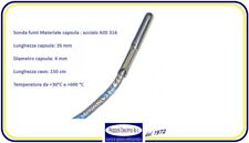 Sonda Fumi Termocoppia Stufa Pellet capsula 35mm Diam. capsula 4mm +30°C /+600°
