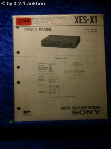 Manuale servizio sony xes - di,