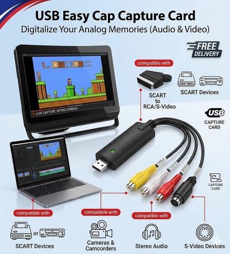Convertitore usb video vhs - usb,