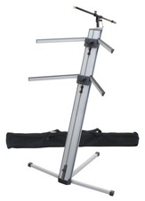 Supporto Stand Tastiera Asta Braccio Microfono Custodia Professionale Argento