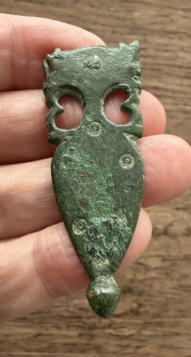Roman bronze strap end the - roman, in