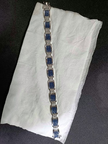 Bracciale uomo zaffiro blu - , e