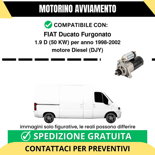 Motorino avviamento fiat - motorino,