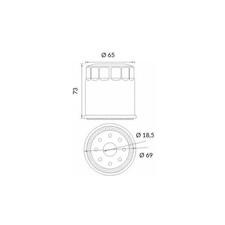 Filtro Olio Honda Cb 750 F2