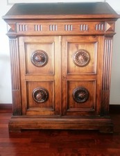 Antico mobile leggio in stile neorinascimentale – legno massello primi '900