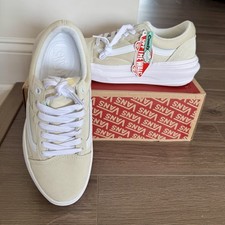 Scarpe basse VANS Old Skool Overt CC platform sabbia comode Cush uomo 8 donna 9,5