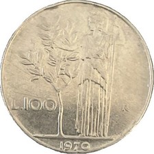 1970 Italian 100 Lire