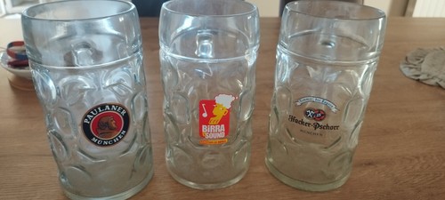Boccali birra vetro 1lt con - boccali,