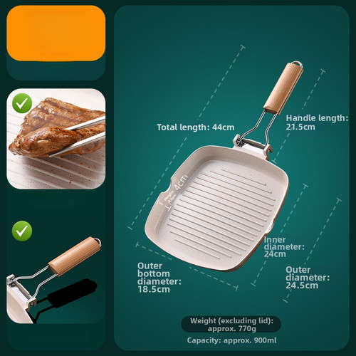 Padella grill con - grill, diffusore