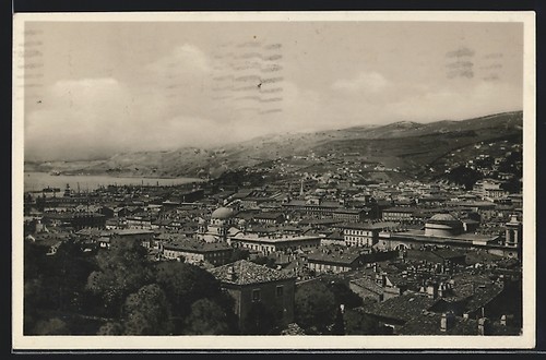 Cartolina trieste panorama - cartolina, trieste,
