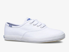 Keds Champion Sneakers stringate in tela originali, bianche, ragazze, taglia 1, NUOVE