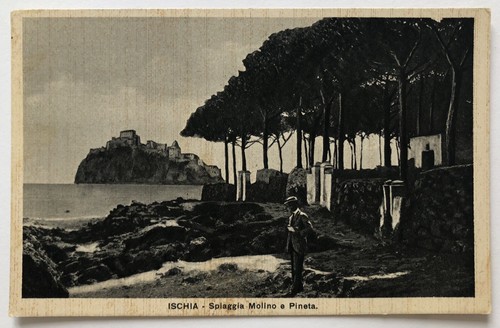 Cartolina ischia spiaggia - cartolina,