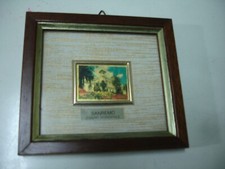 Quadro 12x16 Serigrafia a colori su lamina oro 23 Kt Certif. Casinò di Sanremo