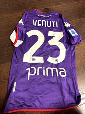 Maglia Fiorentina Venuti Match worn Shirt indossata home genuino patch maillot