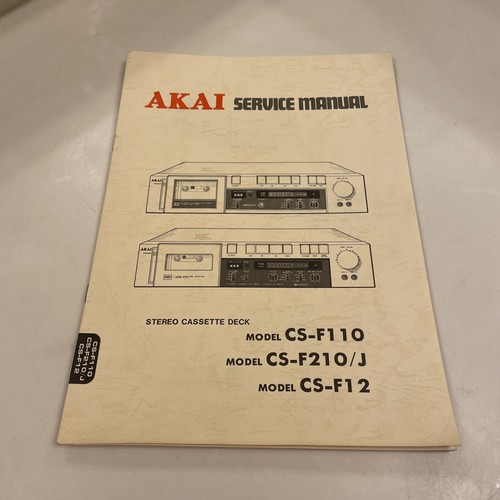 Akai f110 f210 - akai, cs-f110