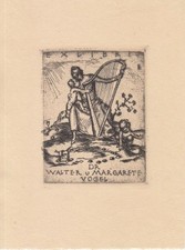 Exlibris Bookplate Radierung
