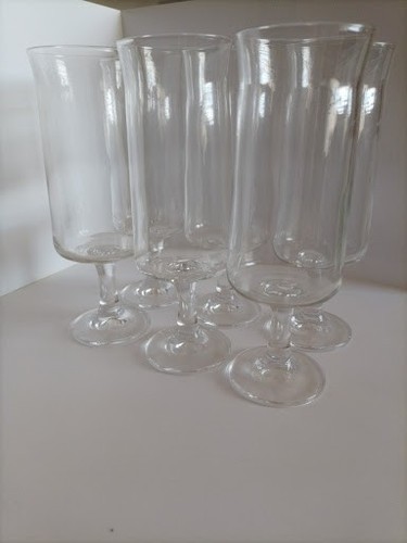Calici vetro vintage 16cm - vetro,