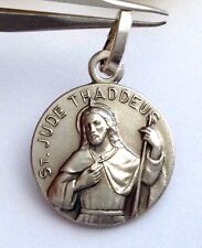 MEDAGLIETTA SAN GIUDA TADDEO  IN ARGENTO MASSICCIO 925