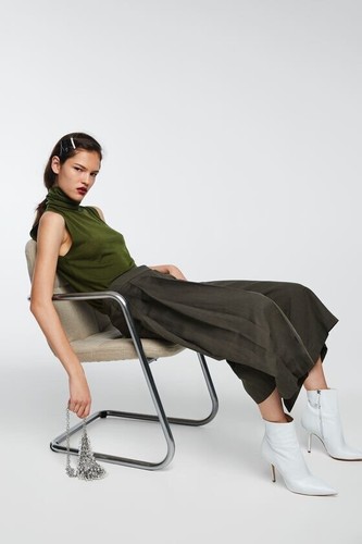 Zara culottes with pleated - zara,