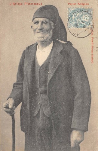 Cpa paysan ariegeois - paysan,