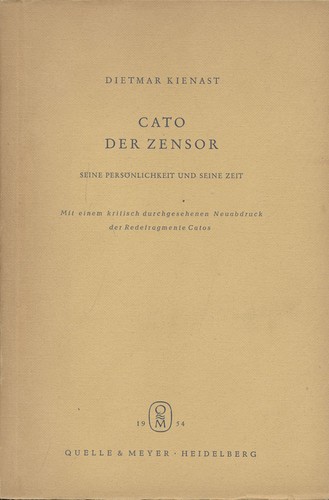 Kienast cato der zensor - kienast,,