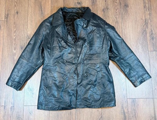Giacca trench vintage pelle
