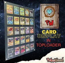 Pokemon Teca Quadro Frame Display Cards In Plexiglass Per Carte Raw In TOPLOADER