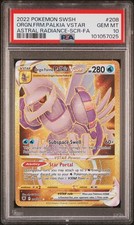 Pokemon PSA 10 Gem Mint Origin Forme Palkia VSTAR 208 Full Art Gold Secret Rare