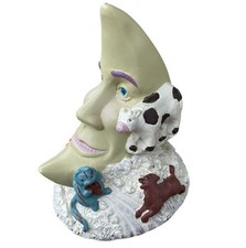 Nursery Rhyme Hey Diddle Moon mucca sole plastica salvadanaio vintage salvadanaio e tappo