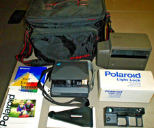 Macchina fotografica Polaroid Spectra AF con blocco luce supporto ravvicinato duplicatore borsa manuale