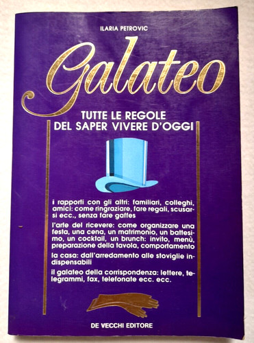 Libro ilaria petrovic galateo - libro,