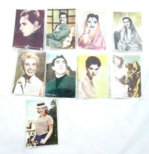 LOTTO 9 VECCHIE  GRANDI FIGURINE ANNI 50 DIVI ATTRICI CINEMA HOLLYWOOD 1950