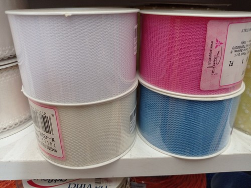 Nastro tulle h50x25 rosa - nastro,