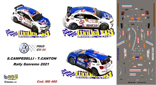 Decal wolkswagen polo - 1/43,