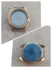 70s ZENITH MANUAL CAL. 2562/2572 VINTAGE WATCH CASE UHREN CASSA GOLD PLATED 35mm