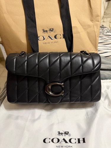 Coach quilted tabby black - tabby,