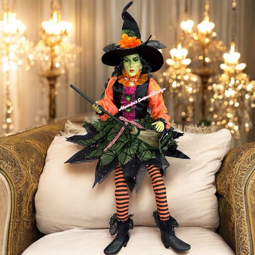 Strega halloween faccia verde - strega,