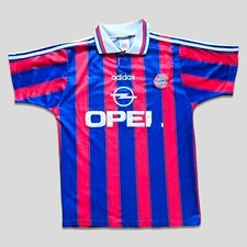 Bayern Monaco 1995 1996 1997 Adidas Home Size S Fair Vintage Football Shirt 