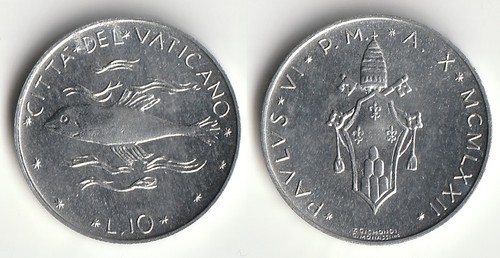 Moneta lire vaticano - moneta, 1972