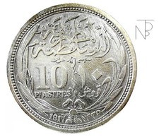 EGYPT-Egitto (Sultan Hussein Kamel) 10 Piastres-1917 AH 1333-35