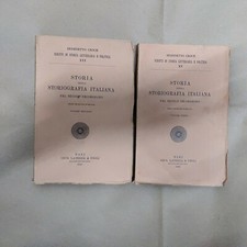 Benedetto Croce-Storia della Storiografia Italiana.Gius.Laterza,1947.2 Volumi.