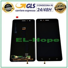 DISPLAY PER ASUS Zenfone 3 Zoom ZE553KL Z01HD TOUCH SCREEN SCHERMO VETRO NERO
