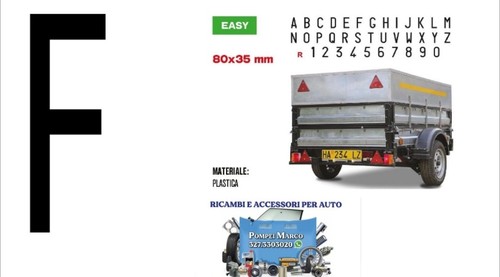 Adesivo carattere per - ""f"",