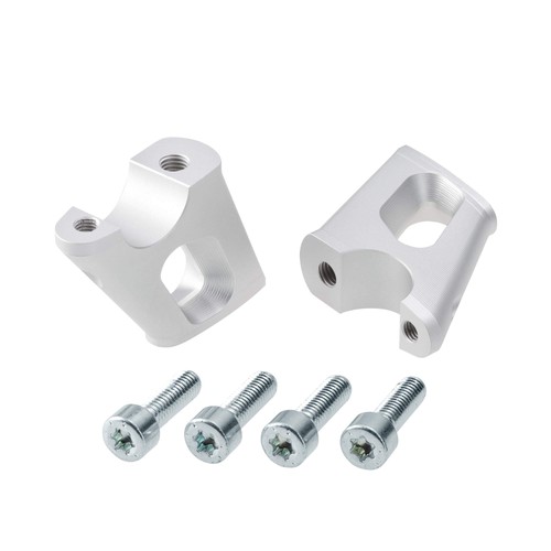 Rialzo manubrio 25mm argento