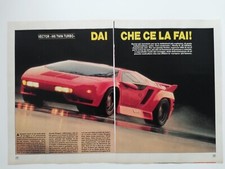 Clipping Ritaglio Articolo 1991 VECTOR W8 TWIN TURBO Supercar Made in USA