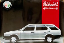 Poster poster Alfa Romeo 33 Giardinetta 1.5 4x4 originale raro ottimo